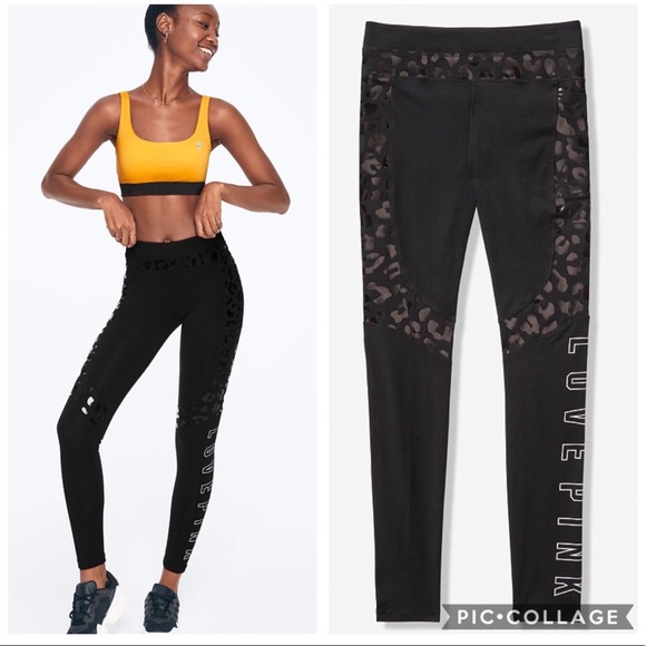 PINK Victoria's Secret Pants - VS Pink Leopard High Waist Leggings